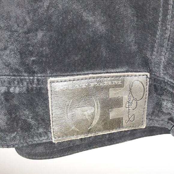 Vintage Phat Farm Suede Leather Jacket Mens 2XL Hip Hop 90s Button - Picture 10 of 13